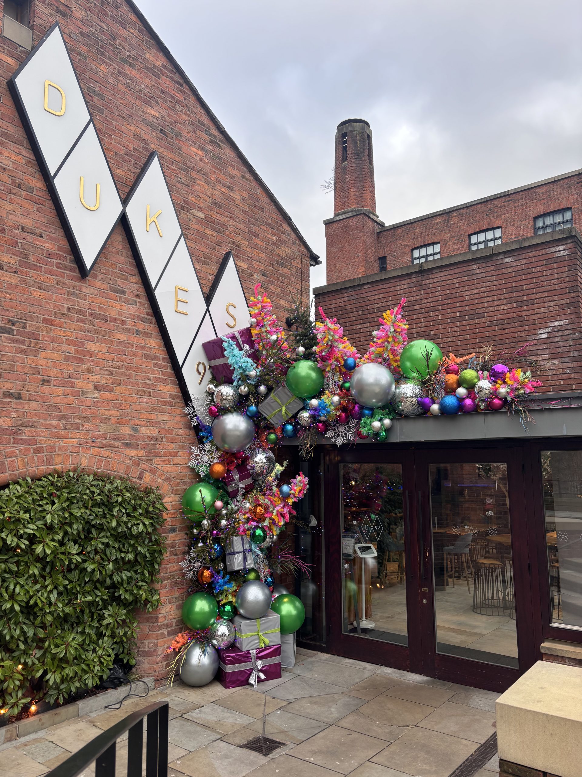 Dukes 92 dressed for Christmas in Castlefield