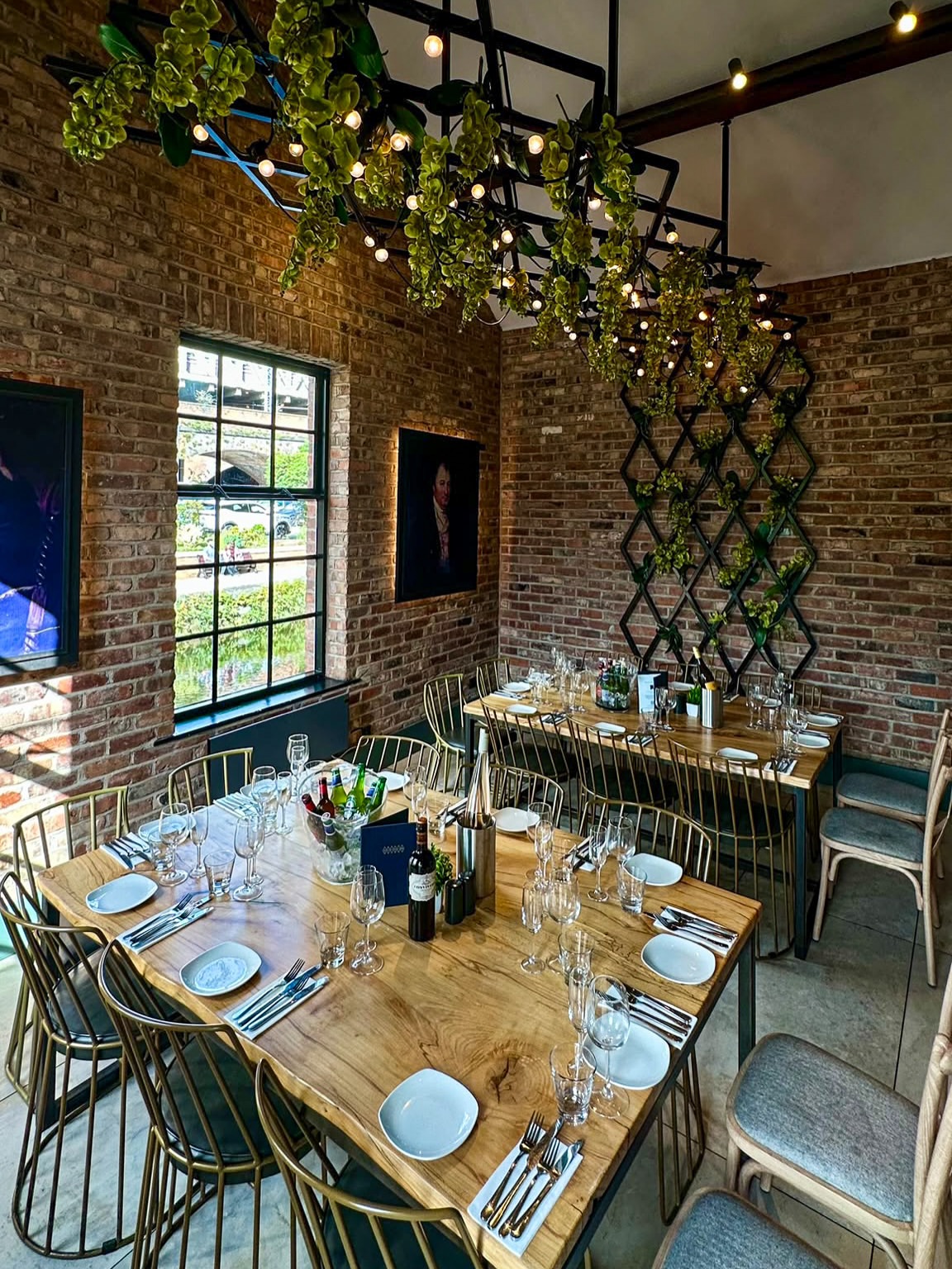 Dukes 92 Private Dining Room set for a group